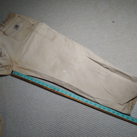 Vintage Carhartt Jean's Work Worn Union Made In USA Sz 42 Double Knee - Picture 11 of 14